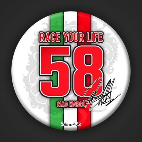 Marco Simoncelli 58 | Badge