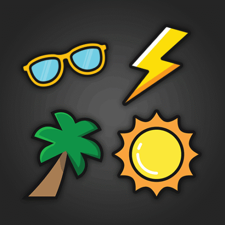 Combo Beach Mini Sticker Set