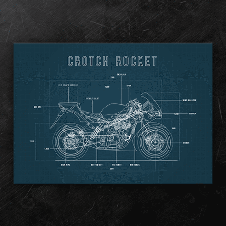 Crotch Rocket | A3 Poster
