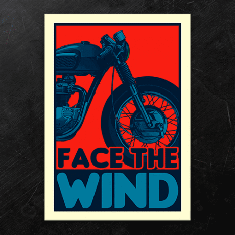Face The Wind | A3 Poster