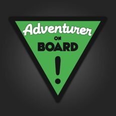 Adventurer On Board - By Candida Louis | Sticker
