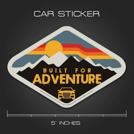 Built For Adventure | Car Sticker