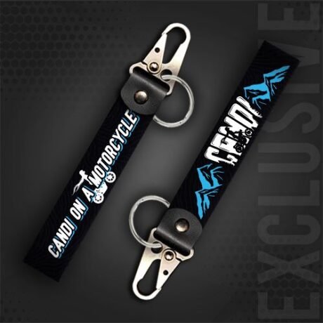 Candi On A Motorcycle | Moto Keychain