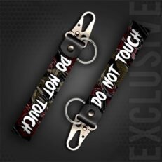 Do not Touch  | Moto Keychain