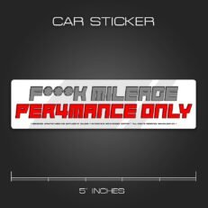 Performance Only | Car Sticker