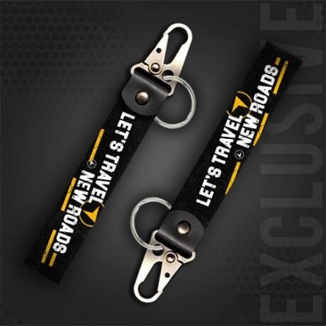 Lets Travel New Roads | Moto Keychain