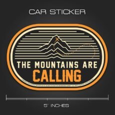 Mountains Are Calling | Car Sticker