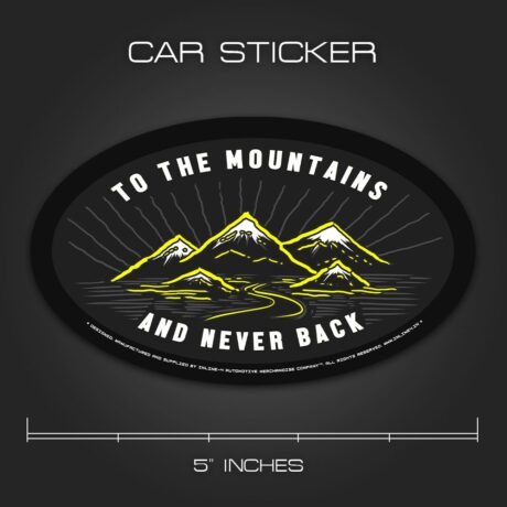 To the Mountains | Car Sticker