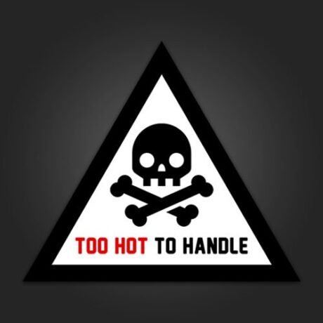 Too hot to handle | Sticker
