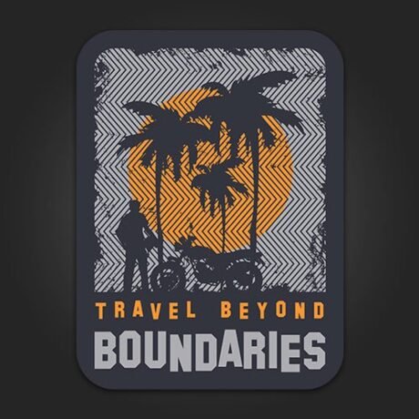Travel beyond Boundaries | Sticker