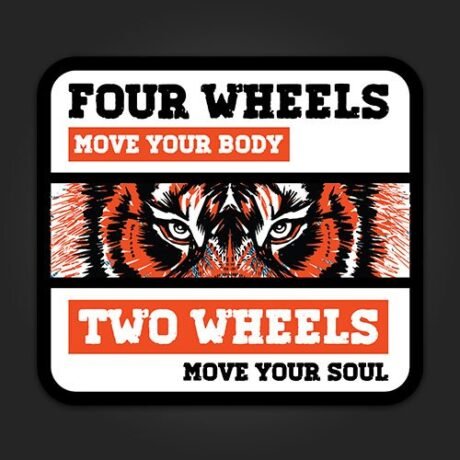 Four Wheels | Sticker
